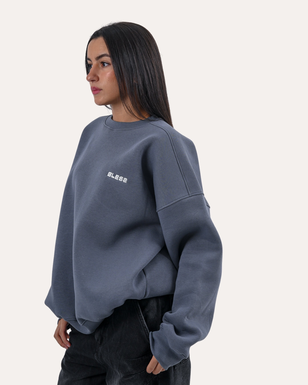 Grey Bless Crewneck