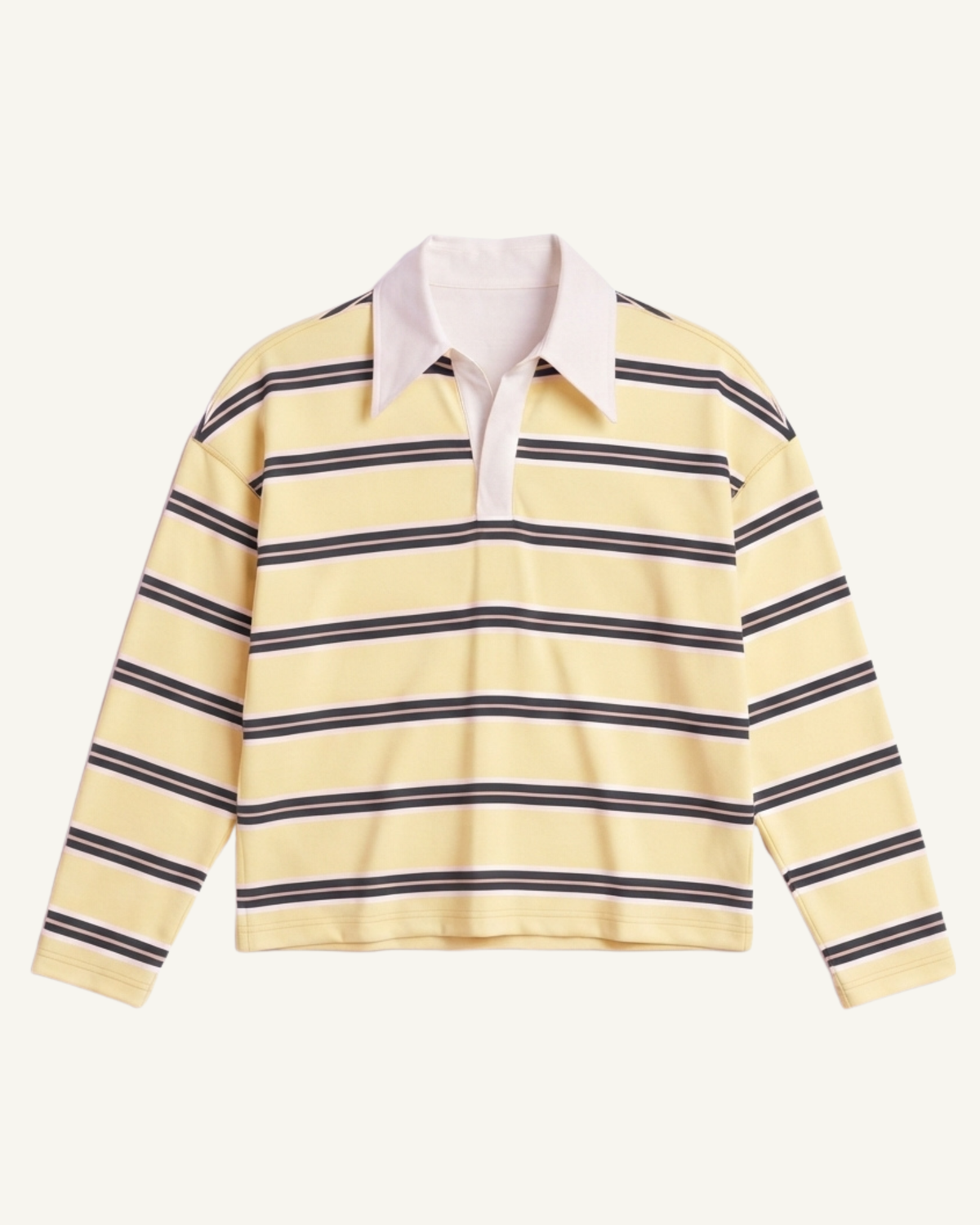 Yellow Striped Polo Shirt
