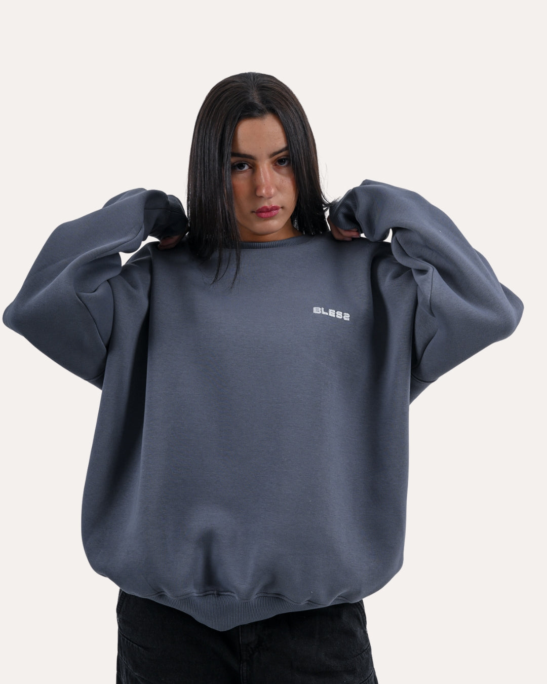 Grey Bless Crewneck