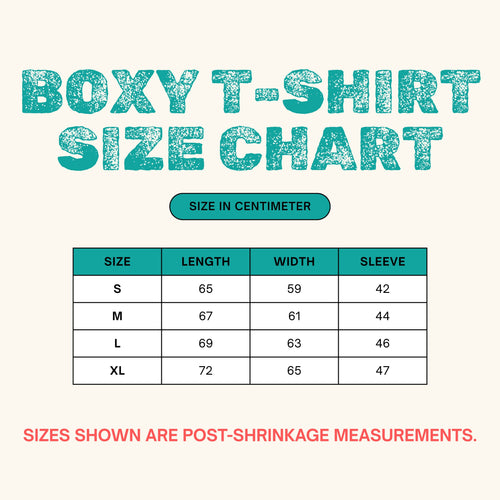 Basic Boxy Off White Tee