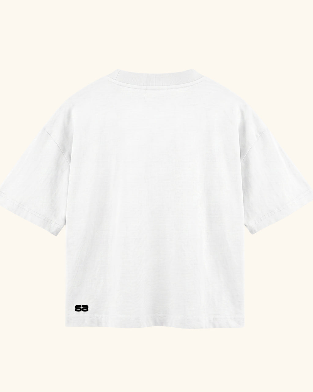 Basic Boxy Off White Tee