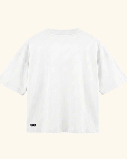 Basic Boxy Off White Tee