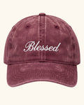 Burgandy Blessed Cap